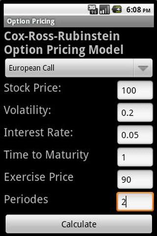 CRR Option Pricing