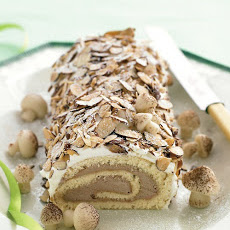 Chocolate and Nut Yule Log