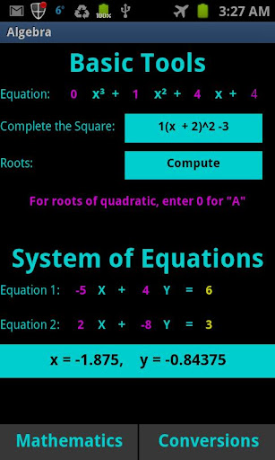 Math Tools