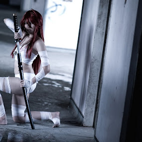 Shana Redux - II by Thomas Kuan - Portrait & People Women ( cosplay sexy bandages katana female abandoned warrior )