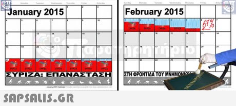 anuary 2015 February 2015 ΥΡΙΖΑ: ΕΠΑΝΑΣΤΑΣ