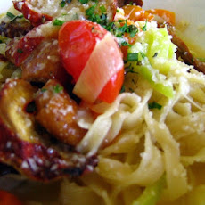 Fettuccine with Sausage and Kale