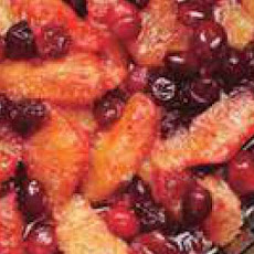 Orange Compote with Candied Cranberries