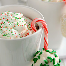 Peppermint Rice Krispies Snowballs