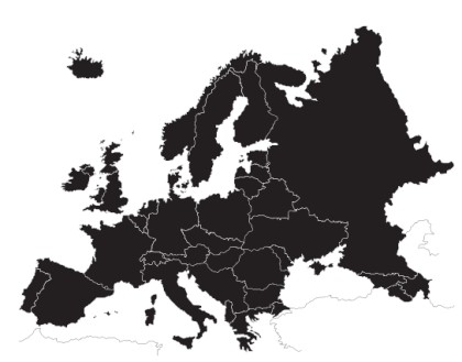 Europe vector map