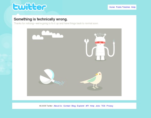 Twitter em baixo como de costume!!! Twitter em baixo como de costume!!!