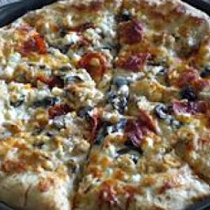 Deep Dish Alfredo Pizza