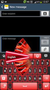 How to mod Red Neon Keyboard lastet apk for android