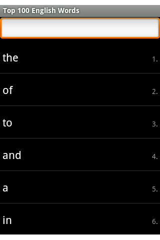 Top 100 English Words