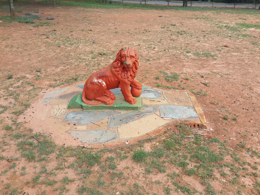 Red Stone Lion 
