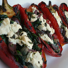 Grilled Stuffed Red Peppers