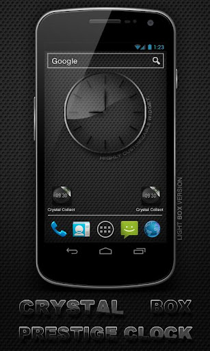 Glass clock. widget. BOX. PRO