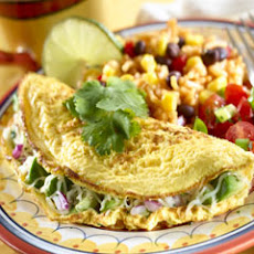 Cheesy Avocado Omelets