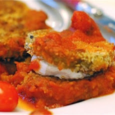 Baked Eggplant Goat Cheese Stacks