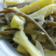 Roasted Green Beans With Peppers and Onions