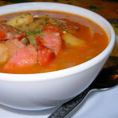 Spicy Sausage and Bean Hotpot