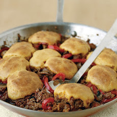 Cornbread-and-Beef Skillet Pie