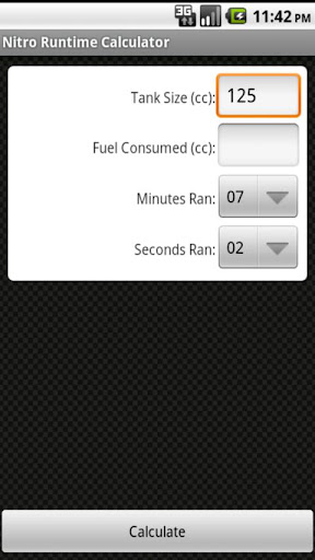 Nitro Runtime Calculator