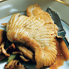 Skate with Wild Mushrooms in Pearl Sauce