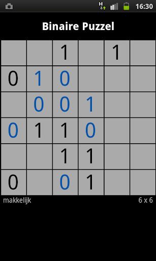 Binary Puzzle Takuzu