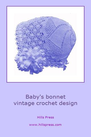 Baby bonnet crochet pattern