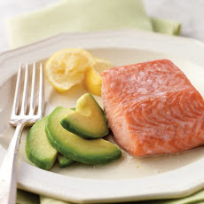 Steamed Salmon with Avocado