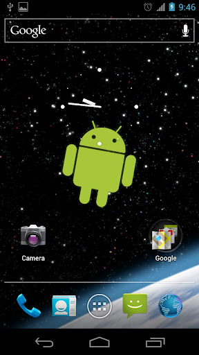 【免費個人化App】Droid in Space Live Wallpaper-APP點子