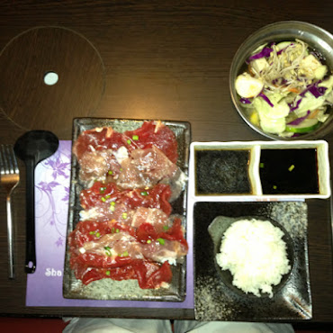 Shabu bœuf et volaille. Mmmhhh et  À volonté en plus 