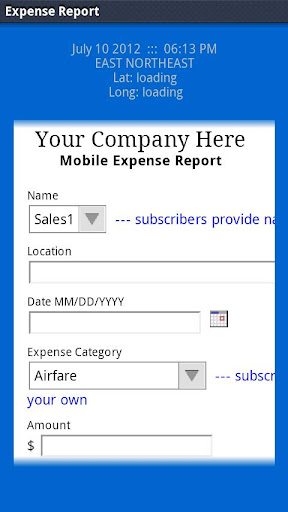 LAS Expense Report