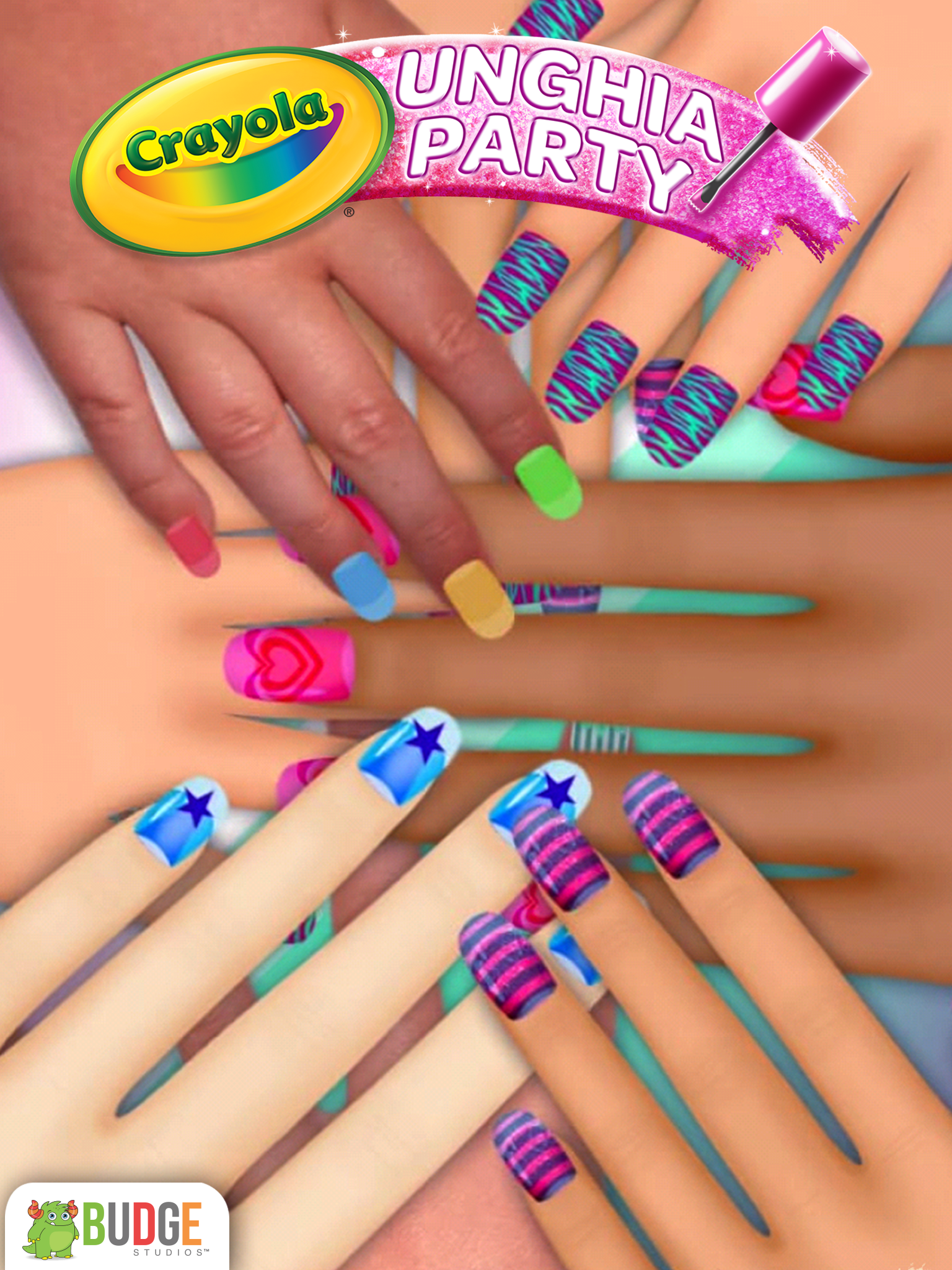 Android application Crayola Nail Party: Nail Salon screenshort