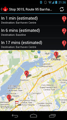 【免費交通運輸App】Ottawa Bus Follower-APP點子