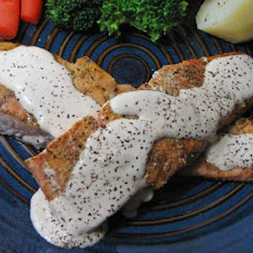 Thyme-Roasted Salmon With Horseradish-Dijon Sour Cream