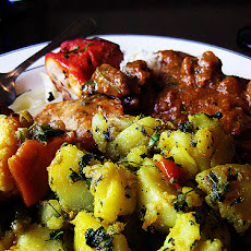 Capsicum (Bell Peppers) and Potato Masala