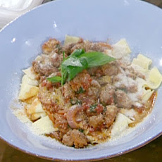 Pappardelle with Sweet and Hot Sausage Ragu