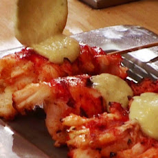 Grilled Lobster Tails with Green Curry-Mango Dipping Sauce