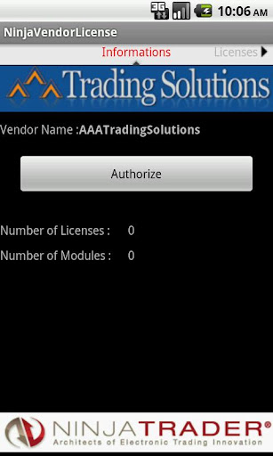 NinjaTrader Licenses Manager