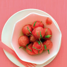 Watermelon Salad with Rum and Mint
