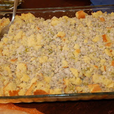 Louisiana Cornbread-Turkey Dressing