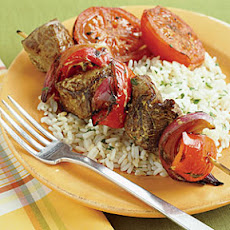 Mustard-Glazed Beef Skewers