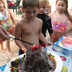 Volcano Ice Cream Sundae