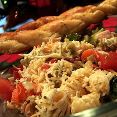 Seven Layer Pasta Salad