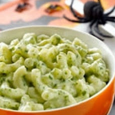 Halloween Green and Gooey Macaroni and Cheese