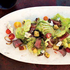 Filet Mignon with Roquefort and Red Leaf