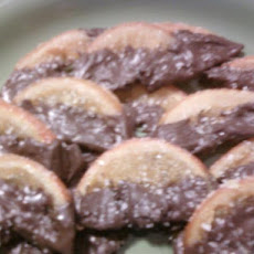 Candied Orange Slices Dipped in Chocolate