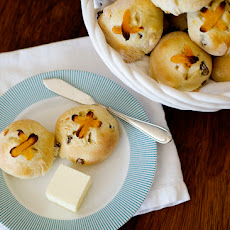 Apricot Raisin Hot Cross Buns