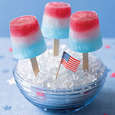 Red, White and Blue Ice Pops