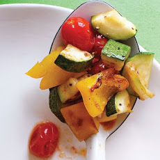 Sauteed Zucchini, Peppers, and Tomatoes