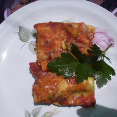 Chicken,pumpkin and Spinach Cannelloni