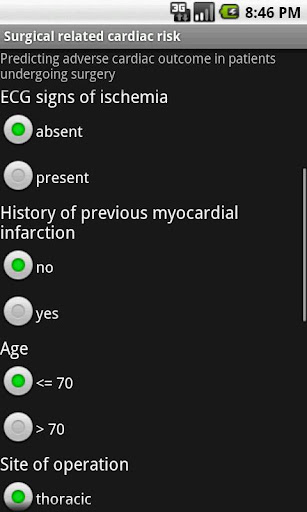 Surgical related cardiac risk