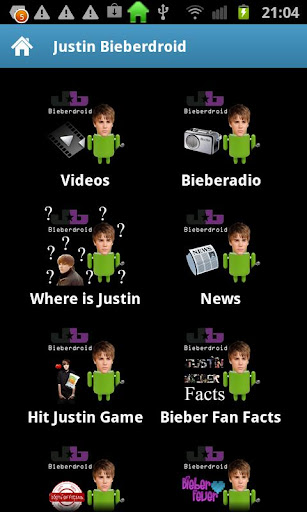 Justin Bieberdroid